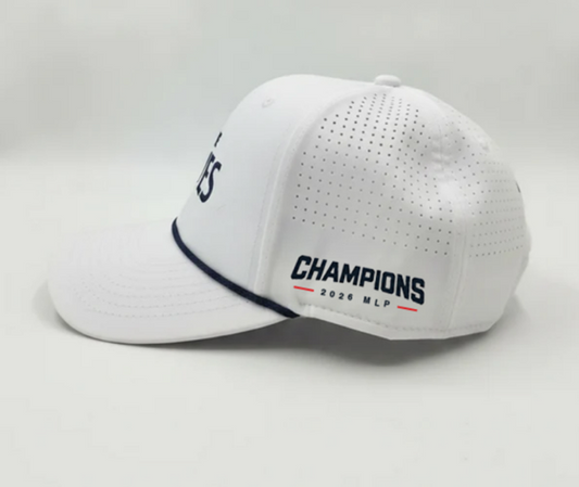 The Fives 2026 Champions Signature Rope Cap — White