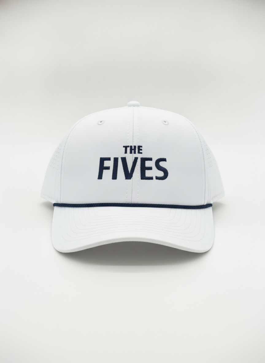 The Fives Rope Cap — White