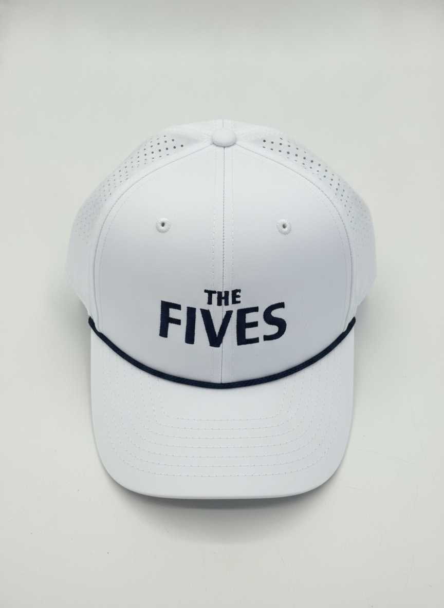 The Fives Rope Cap — White